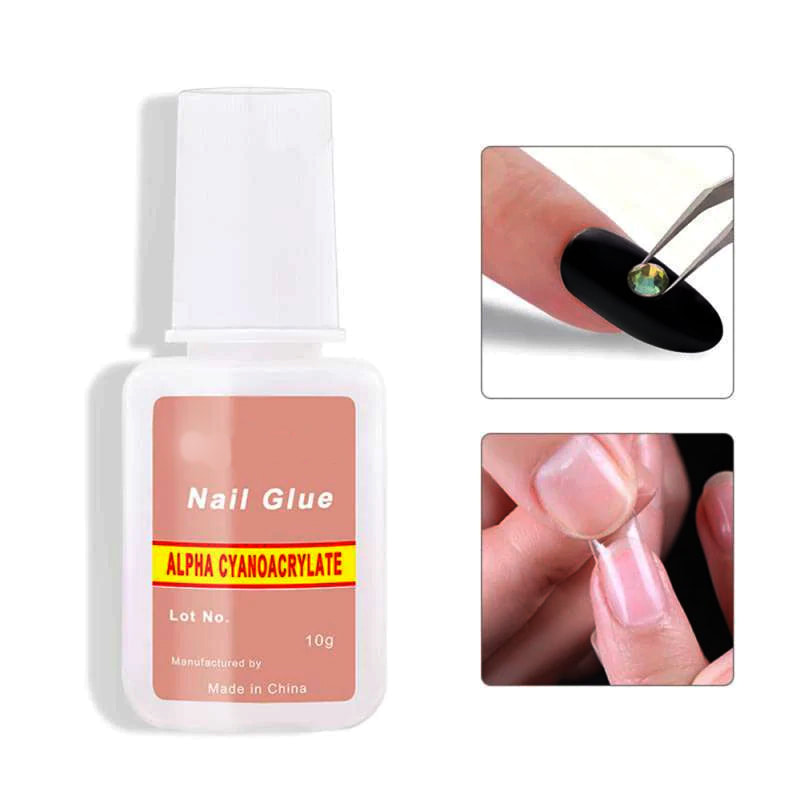 Nail Glue Fake False Acrylic Rhinestone gel Nail Decor Beauty Makeup ...